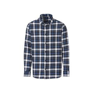 LIVERGY® Pánska košeľa (M (39/40), navy modrá/biela/modrá)