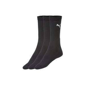 Puma Pánske ponožky, 3 páry (39/42, čierna)