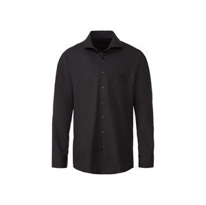LIVERGY® Pánska košeľa „Regular Fit“ (43, čierna)