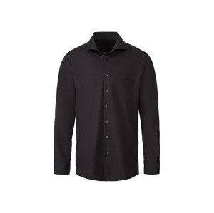 LIVERGY® Pánska košeľa „Regular Fit“ (44, čierna)
