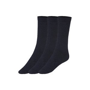 LIVERGY® Pánske ponožky, 3 páry (39/42, navy modrá)