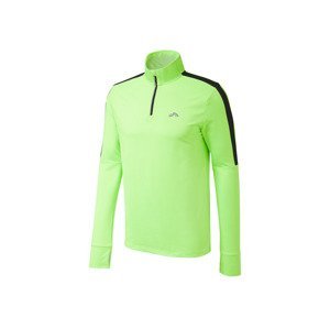 CRIVIT Pánske funkčné bežecké tričko s dlhými rukávmi (S (44/46), neónová zelená)