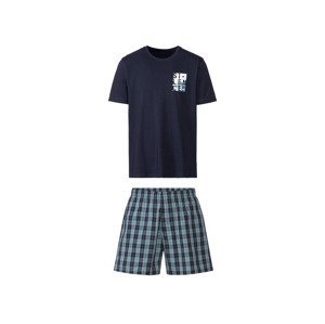 LIVERGY® Pánske krátke pyžamo (S (44/46), námornícka modrá)