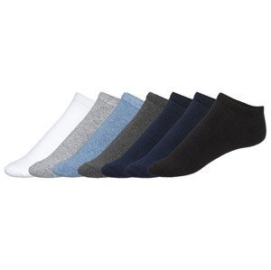 LIVERGY® Pánske ponožky, 7 párov (39/42, biela/sivá/modrá/čierna)