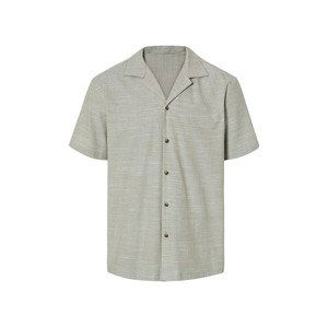 LIVERGY® Pánska košeľa s krátkym rukávom „Regular Fit“ (L (41/42), zelená)