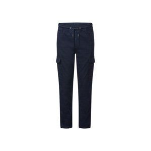 LIVERGY® Pánske cargo tepláky (46, navy modrá)