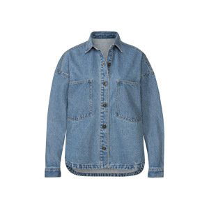 esmara® Dámska rifľová košeľová bunda (34, modrá)