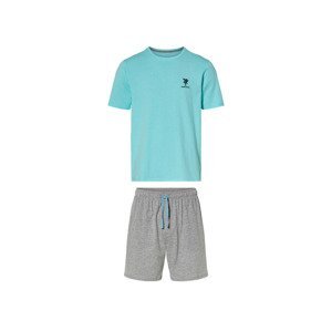 LIVERGY® Pánske krátke pyžamo (XL (56/58), modrá/sivá)