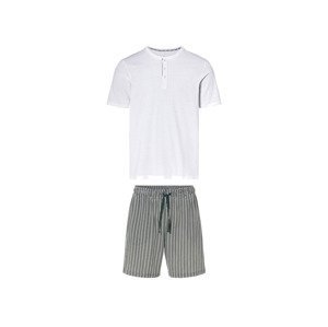 LIVERGY® Pánske krátke pyžamo (S (44/46), biela)