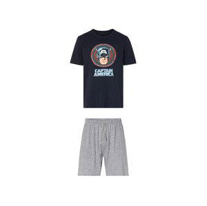 Pánske krátke pyžamo (M (48/50), navy modrá/sivá)
