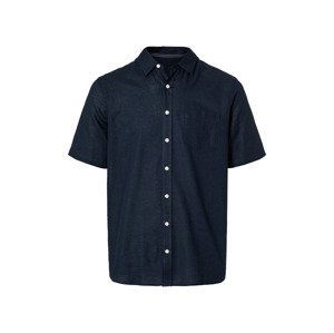 LIVERGY® Pánska košeľa s krátkym rukávom „Regular fit“ (M (39/40), námornícka modrá)