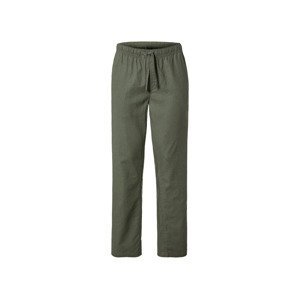 LIVERGY® Pánske nohavice „Straight Fit“ (46, zelená)