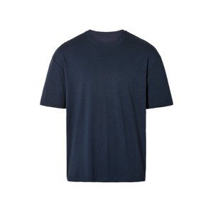 LIVERGY® Pánske oversize tričko (XL (56/58), námornícka modrá)
