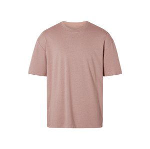 LIVERGY® Pánske oversize tričko (XL (56/58), rosé)
