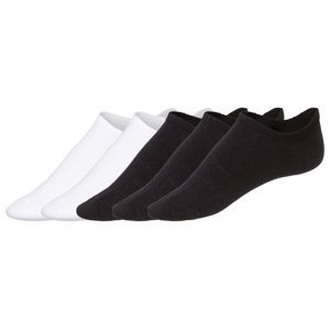 LIVERGY® Pánske členkové ponožky, 5 párov (43/46, biela/čierna)