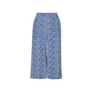 esmara® Dámske široké nohavice (34, modrá/biela)
