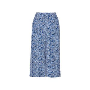 esmara® Dámske široké nohavice (40, modrá/biela)