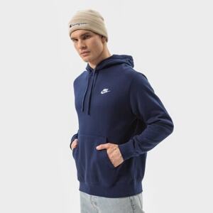 Nike S Kapucňou Sportswear Club Fleece Tmavomodrá EUR L