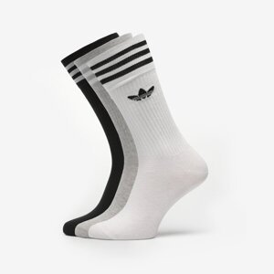 Adidas Ponožky 3-Pack Solid Socks High Crew Viacfarebná EUR L