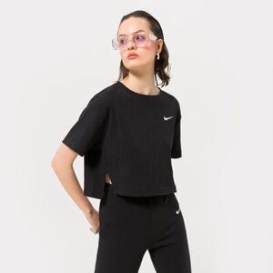 Nike W Nsw Rib Jrsy Ss Top Čierna EUR L