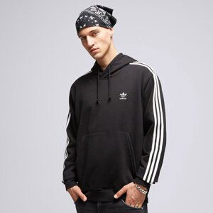 Adidas S Kapucňou 3-Stripes Hoody Čierna EUR L