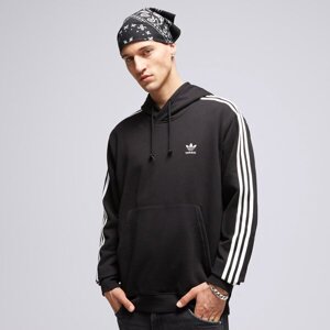 Adidas S Kapucňou 3-Stripes Hoody Čierna EUR M