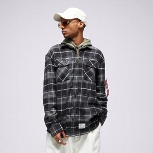 Alpha Industries Košeľa Flannel Čierna EUR XL