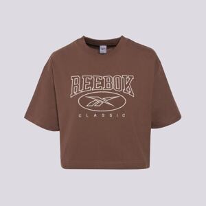 Reebok Cl Ae Big Logo Crop Tee Hnedá EUR XS