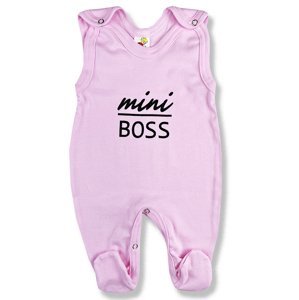BABY´S WEAR Dupačky pre bábätká - Mini Boss, ružové veľkosť: 56 (0-2m)