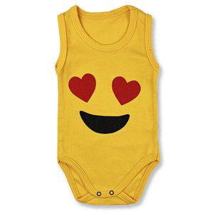 Baby Cool Kojenecké tielkové body - Emoji Love veľkosť: 1 mesiac