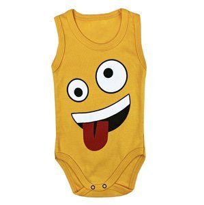 Baby Cool Kojenecké tielkové body - Emoji Funny veľkosť: 62 (2-4m)