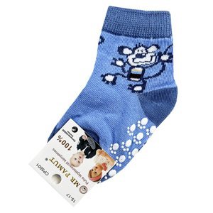 Mr. Pamut Protišmykové ponožky pre bábätká- Monkey, modrý veľkosť: 15-17