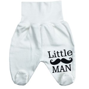 BABY´S WEAR Kojenecké polodupačky - Little Man veľkosť: 56 (0-2m)