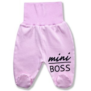 BABY´S WEAR Kojenecké polodupačky - Mini Boss, ružové veľkosť: 56