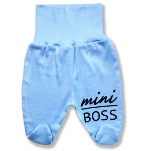 BABY´S WEAR Kojenecké polodupačky - Mini Boss, modré veľkosť: 56