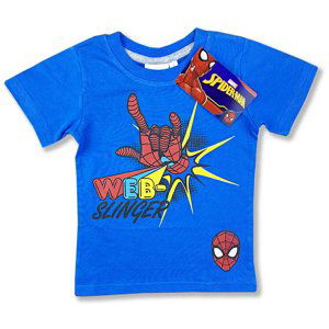 Cactus Clone Detské tričko na krátky rukáv - Spiderman, modré veľkosť: 104