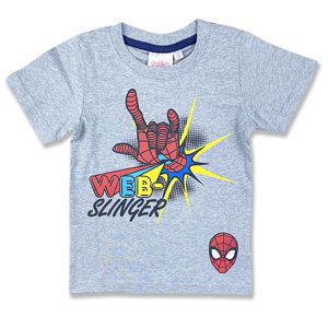 Cactus Clone Detské tričko na krátky rukáv - Spiderman, sivé veľkosť: 122