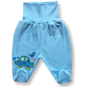 BABY´S WEAR Kojenecké polodupačky - Beep, modré veľkosť: 62 (2-4m)