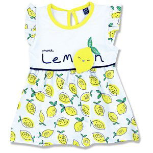 Miniworld Letné šaty pre bábätká - Lemon veľkosť: 74