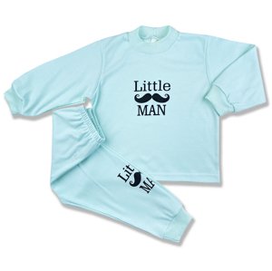 BABY´S WEAR Detské pyžamo - Little Man, tyrkysové veľkosť: 110