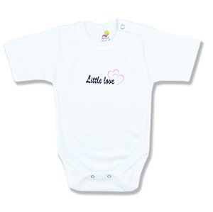 BABY´S WEAR Detské body - Little love, ružové veľkosť: 68