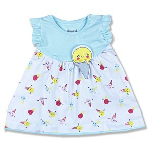 Miniworld Dievčenské letné šaty- Zmrzlina, mentolové veľkosť: 86