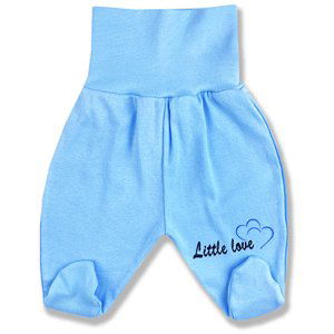 BABY´S WEAR Kojenecké polodupačky - Little love, modré veľkosť: 56