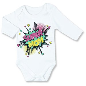 Baby Cool Detské body - Super Mom graffiti veľkosť: 3 mesiac