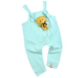 Baby Cool Kojenecké nohavice na traky- Teddy, mentolový veľkosť: 86 (12-18m)