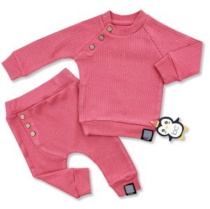 Baby Cool (oblečenie s MALOU VADOU)2dielny kojenecký set - Červený veľkosť: 80 (9-12m)
