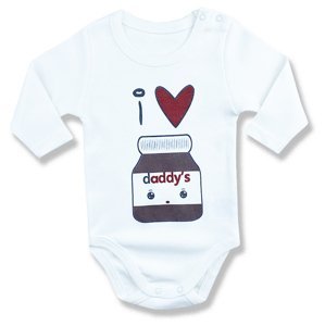 LULLABY Detské body - Nutella Daddy veľkosť: 12 mesiac