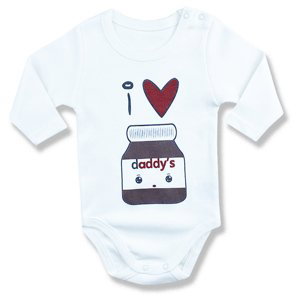 LULLABY Detské body - Nutella Daddy veľkosť: 6 mesiac