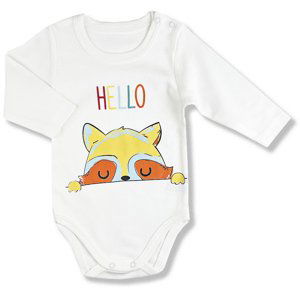 LULLABY Detské body - Hello Líška veľkosť: 80 (9-12m)