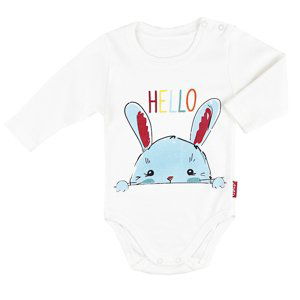 LULLABY Detské body - Hello Zajko veľkosť: 80 (9-12m)